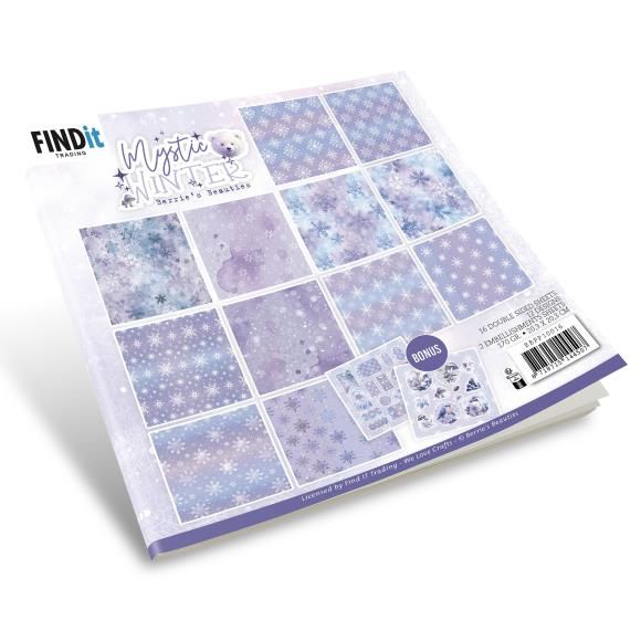 N Find It Trading Berries Beauties Paper Pack 8&quot; X8&quot; 18/Pkg Mystic Winter