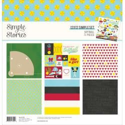 N Simple Stories Collection Kit 12&quot; X12&quot; Softball