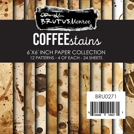 Brutus Monroe Coffee Stains Paper Pad 6&quot; X6&quot;