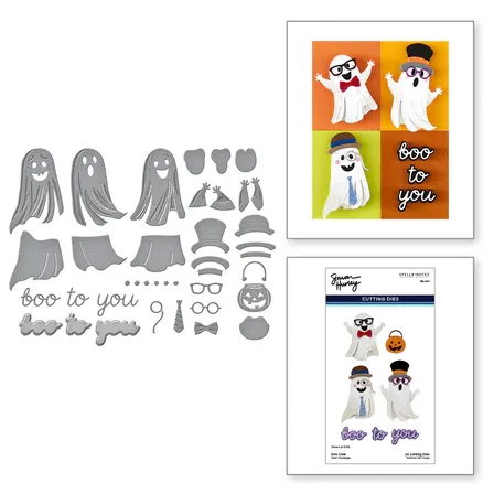 SB Boo Crew Etched Dies From The Spooktacular Collection By Simon Hurley