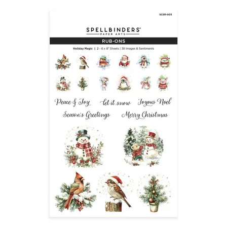 SB Holiday Magic Rub-Ons From The Holiday Magic Collection