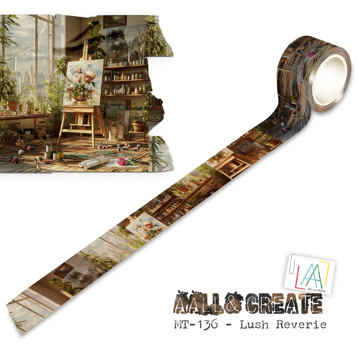 EC AALL and Create - Washi Tape 25mm x 10m - Lush Reverie (Layer-It-Up!)
