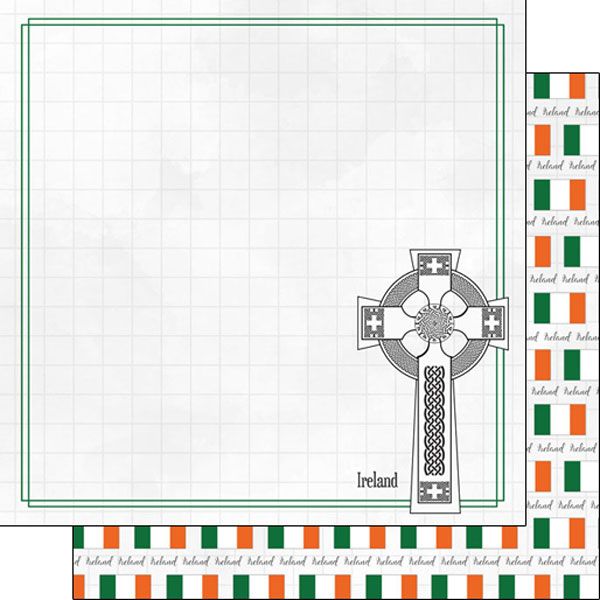 SC Ireland Adventure Celtic Cross Paper 12x12