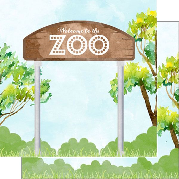 SC Zoo Gate Watercolor Paper 12 x 12