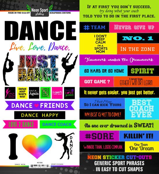 SC Dance Neon Sticker