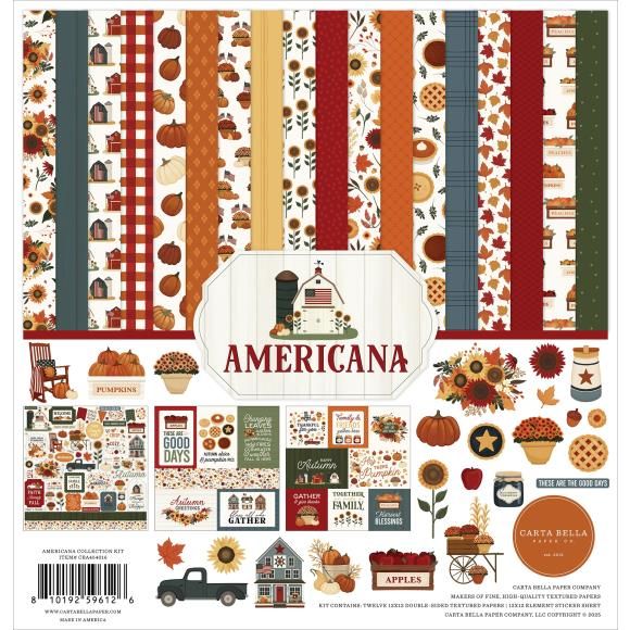 N Carta Bella Collection Kit 12&quot;X12&quot; Americana
