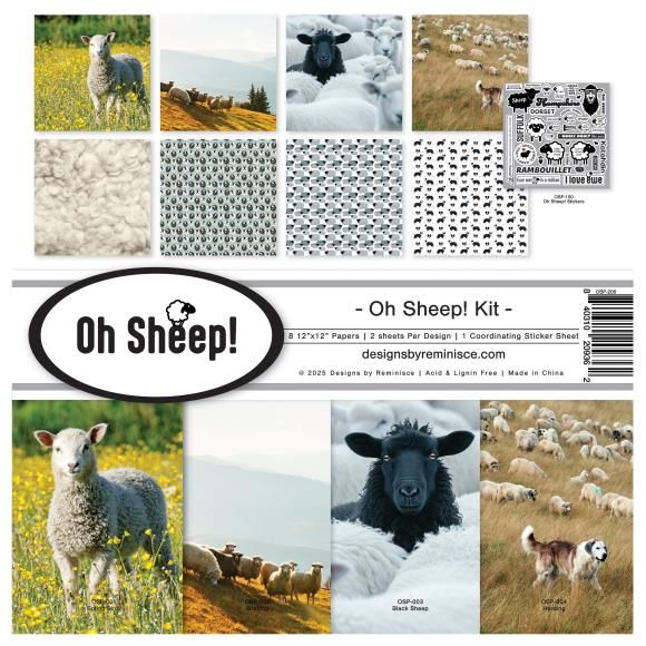 N Reminisce Collection Kit 12&quot; X12&quot; Oh Sheep!