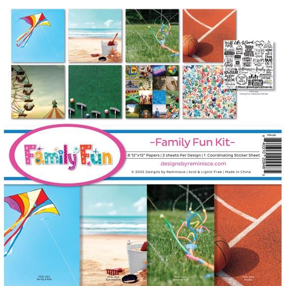 N Reminisce Collection Kit 12&quot; X12&quot; Family Fun