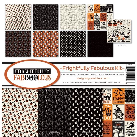 N Reminisce Collection Kit 12&quot; X12&quot; Frightfully Fabulous