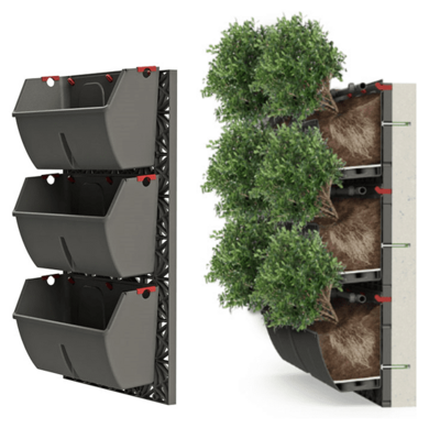 Atlantis Gro-Wall Slim Line Vertical Garden System (6 planter trays)