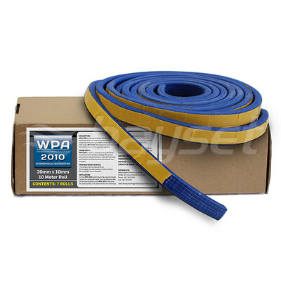 WPA 2010 Hydrophilic Waterstop 20mm x 10mm x 10m