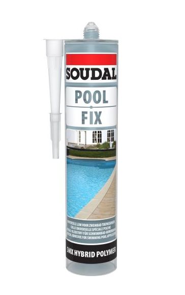 Soudal Pool Fix Crystal Cartridge 290ml, Pack Size: Each