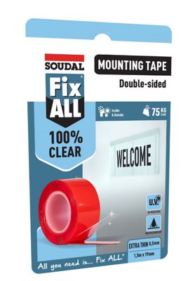 Soudal Fix All Mounting Tape 19mm x 1.5m