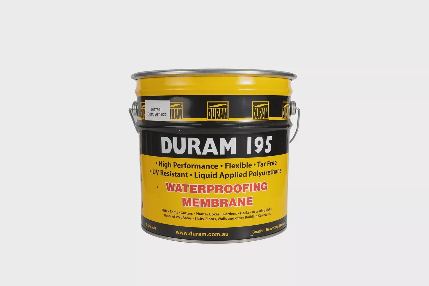 Duram 195 UV Black 15L, Size: 4 L (Discontinued)