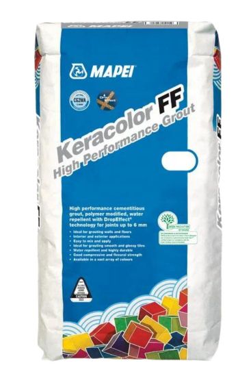 Mapei Keracolor FF Bioblock Grout 20kg, Colour: 100 White