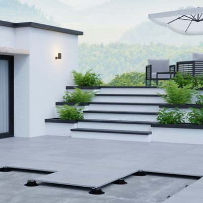 RAISED FLOOR SUPPORTS FOR TILES