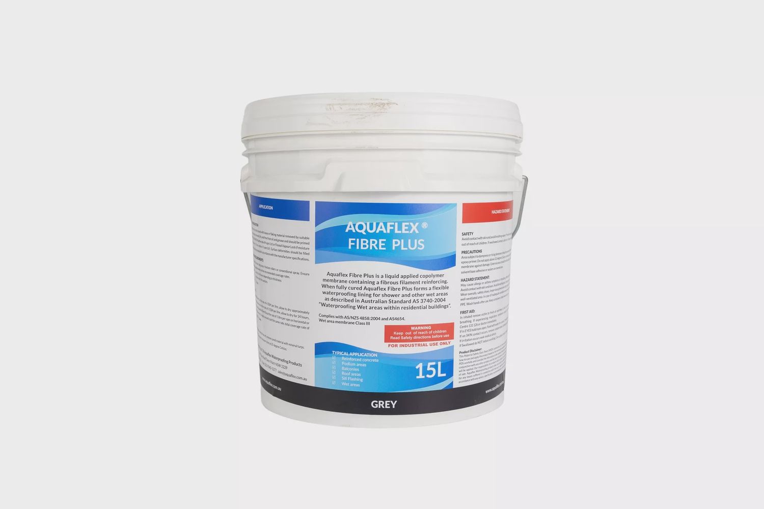 Aquaflex Fibre Plus++ Grey (Under Tile), Size: 15L