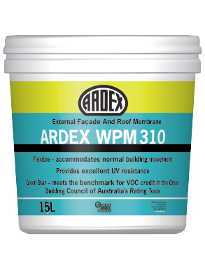 Ardex WPM310 UV Stable Protective Coating 15L, Colour: White