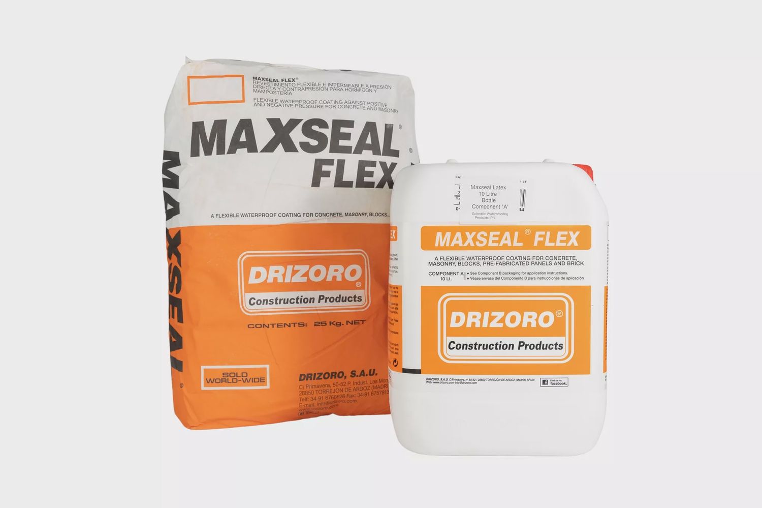 Drizoro Maxseal Flex, Colour: grey, Size: 25 Kg + 10 L