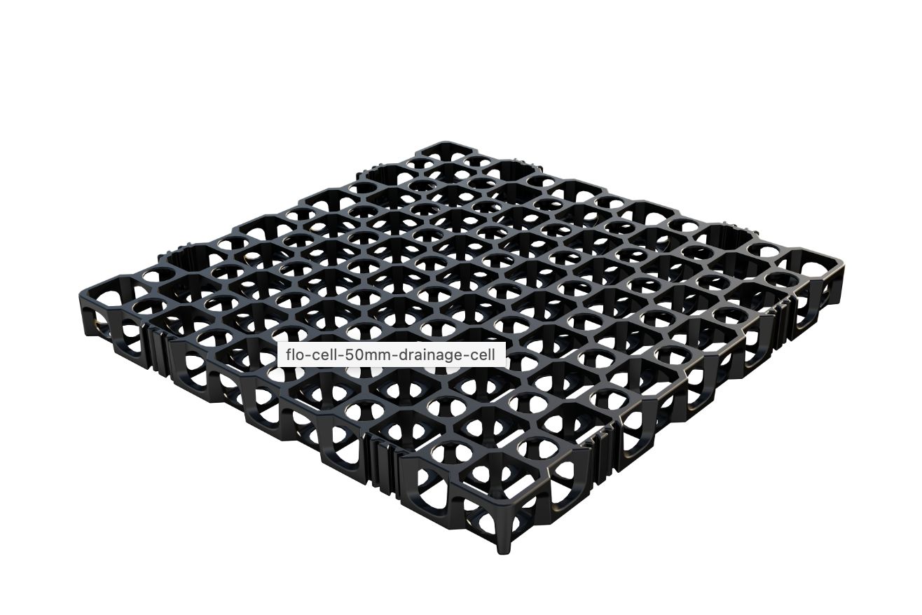 PRE-ORDER : Atlantis Flo-Cell 50mm Drainage Cell (4 panels) 1.3 sqm sheet Pallet x 42 sheets