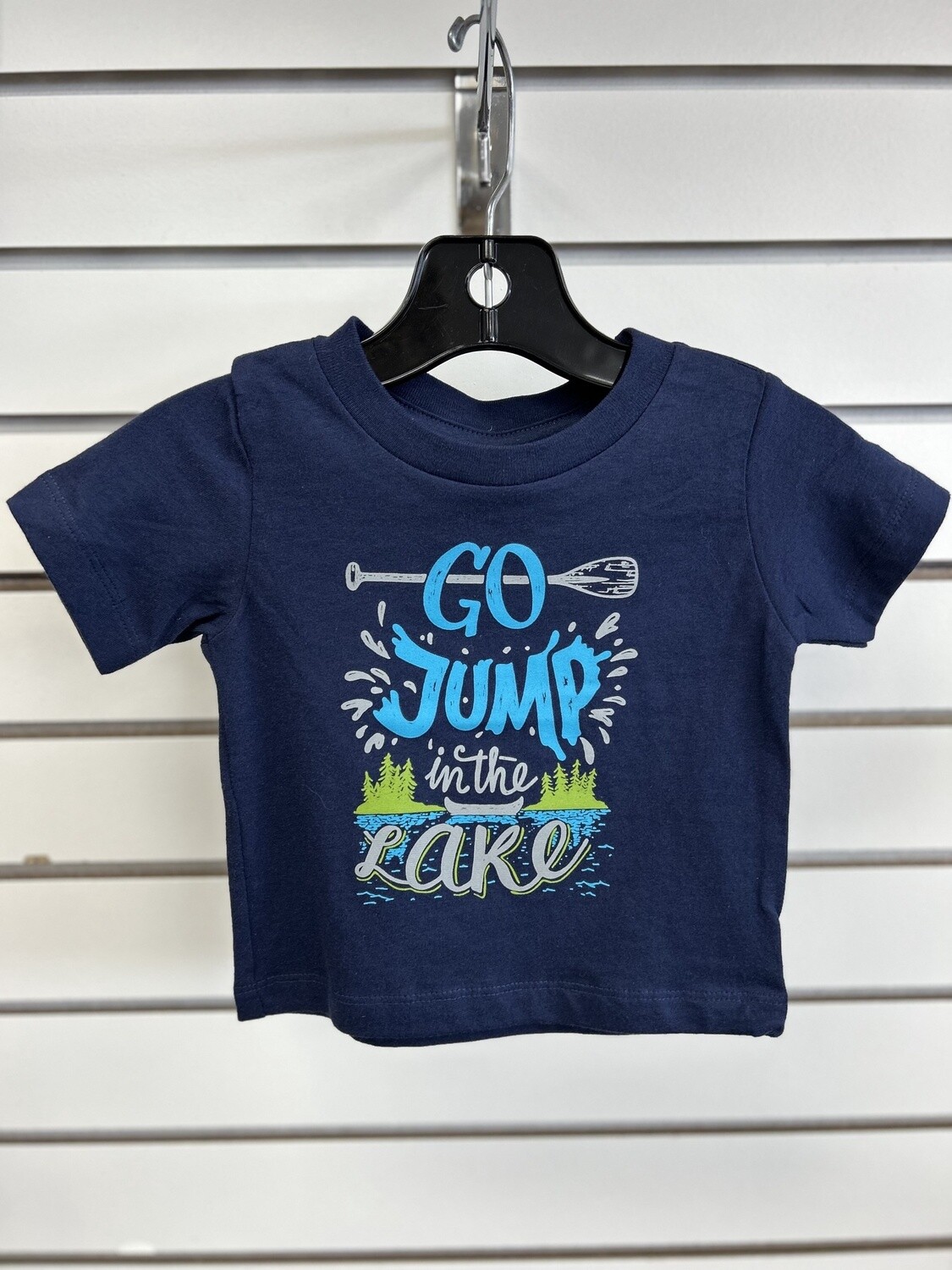 Portage &amp; Main - T-Shirts, Colour: Navy - Go Jump in the Lake, Size: 3-6 Months