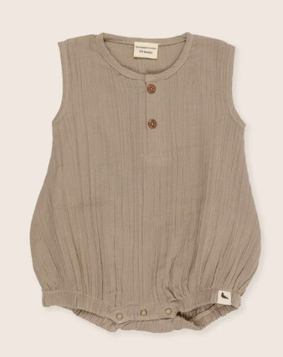 Turtle Dove London -  Bubble Romper, Colour: Herb, Size: 0-6m
