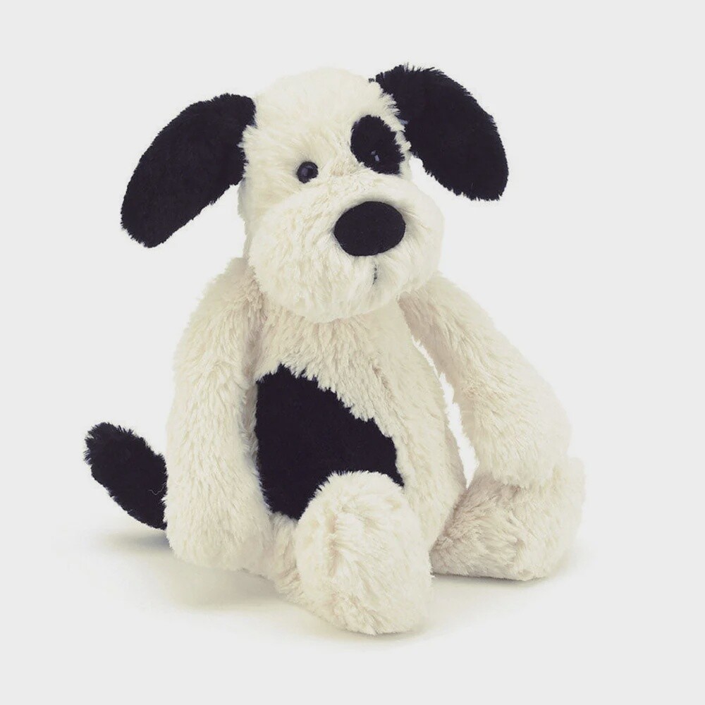 Bashful Black &amp; Cream Puppy (small)