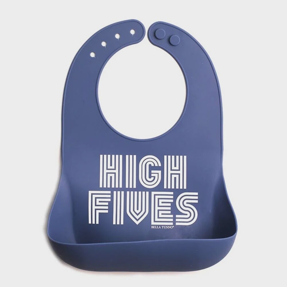 Bella Tunno Wonder Bib - High Fives, Colour: Slate Blue