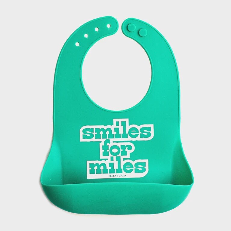 Bella Tunno Wonder Bib - Smiles for Miles, Colour: Green