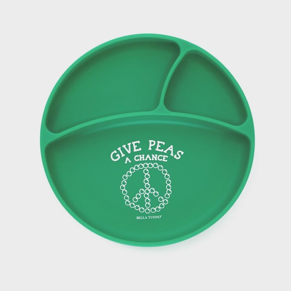 Bella Tunno Wonder Plate - Give Peas a Chance, Colour: Green