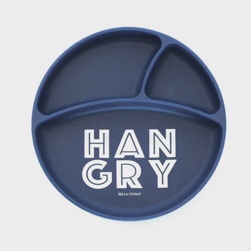 Bella Tunno Wonder Plate - Hangry, Colour: Navy Blue