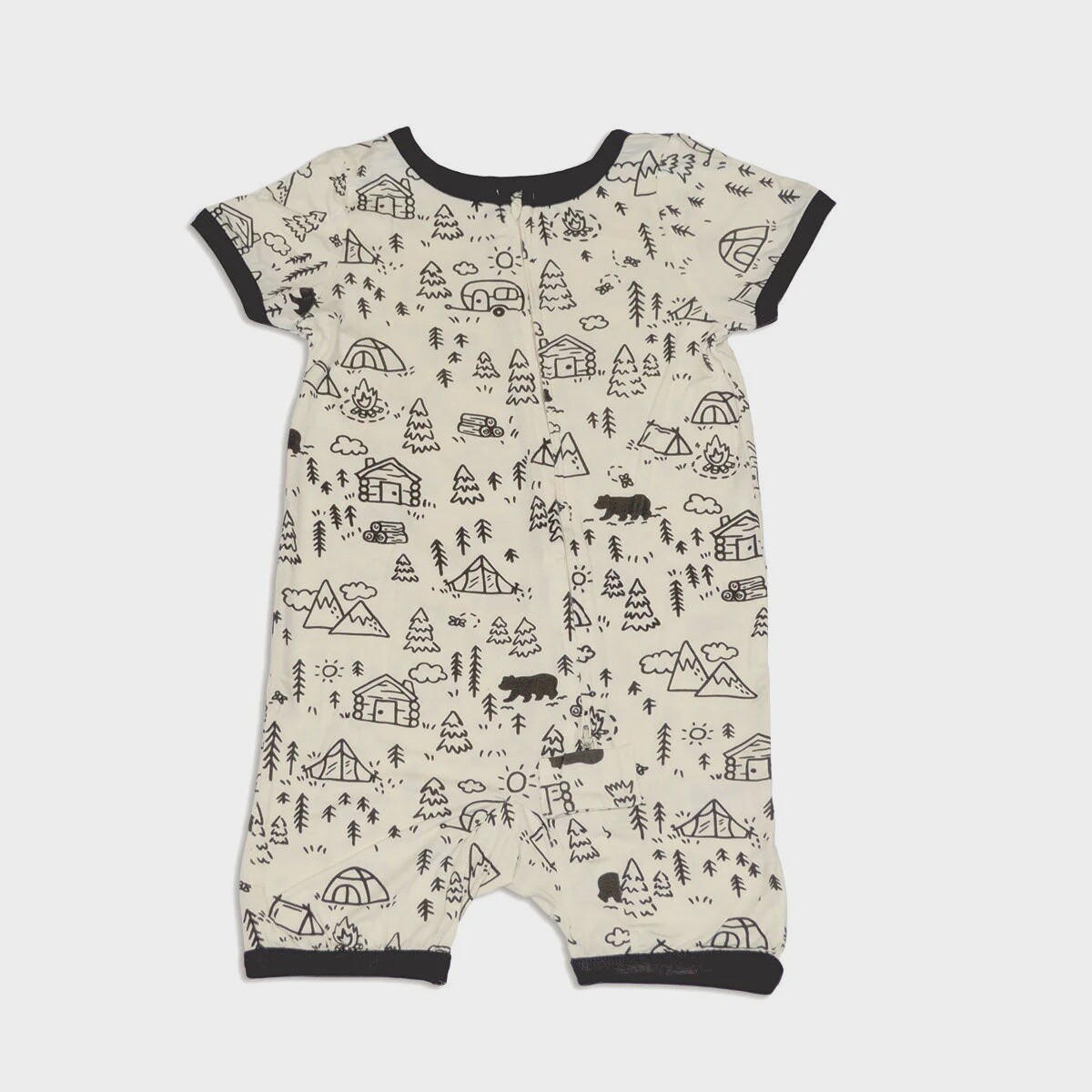 Silkberry Baby - Bamboo Short Sleeve Zippy Romper