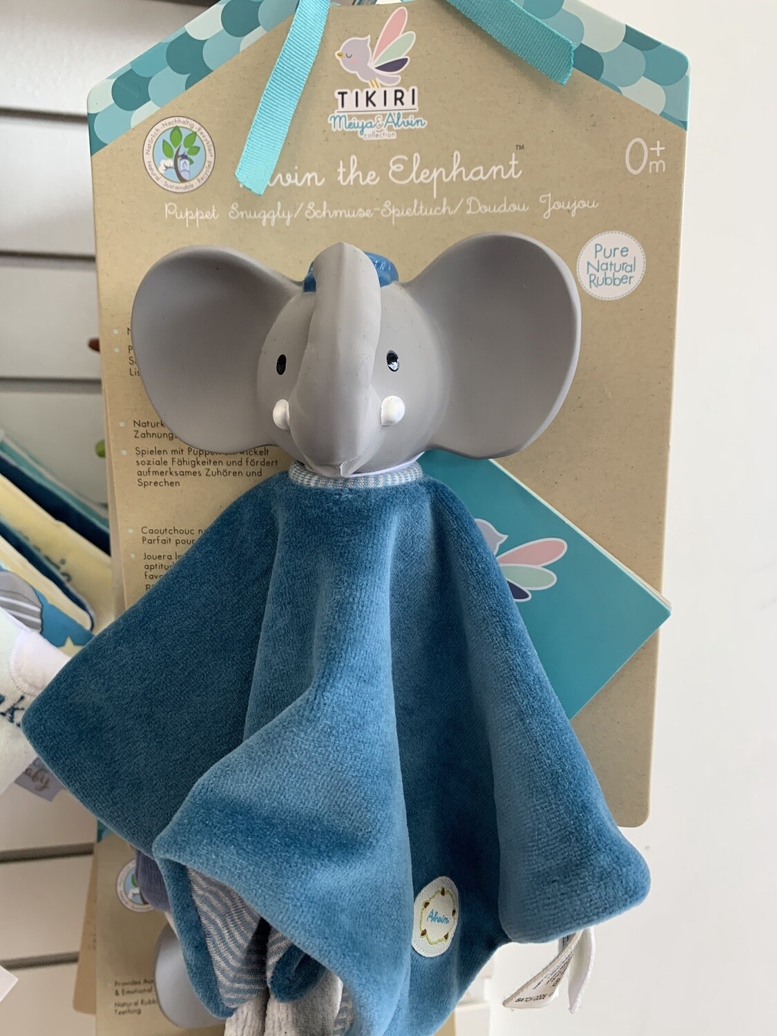 Alvin the Elephant Puppet Snuggly