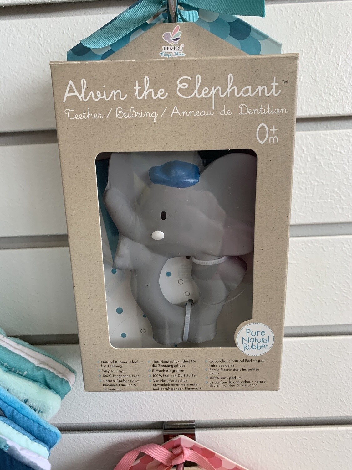 Alvin the Elephant Rubber Teether