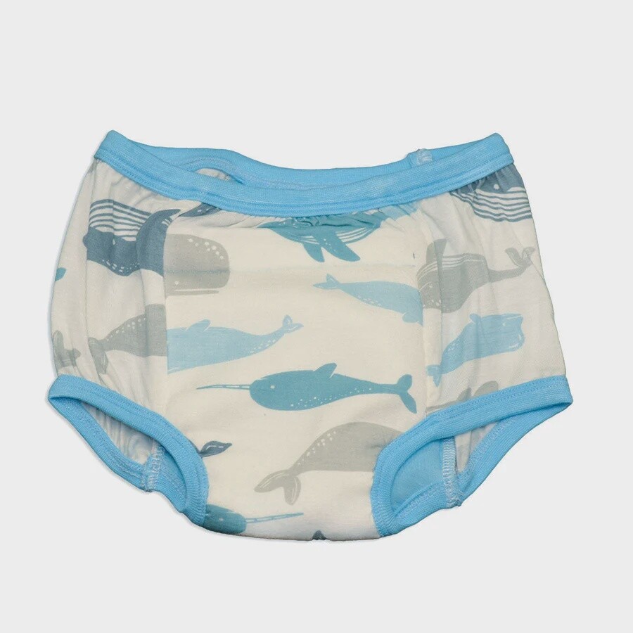 Silkberry Baby - Bamboo Training Pants, Colour: Whale of a Time, Size: 18-24 Months