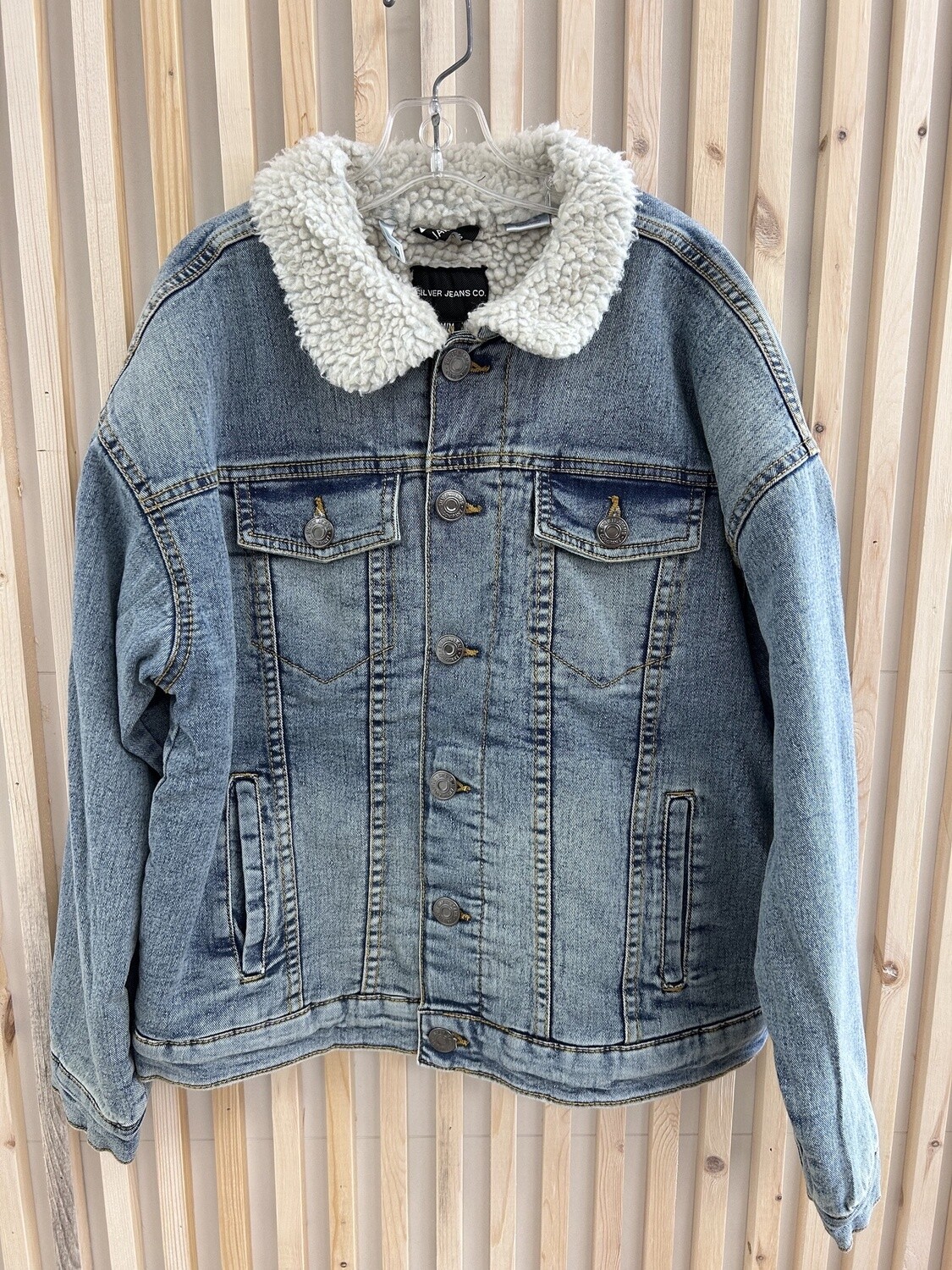 Silver Jeans - Denim Jackets, Colour: Medium Wash, Size: S (7/8)