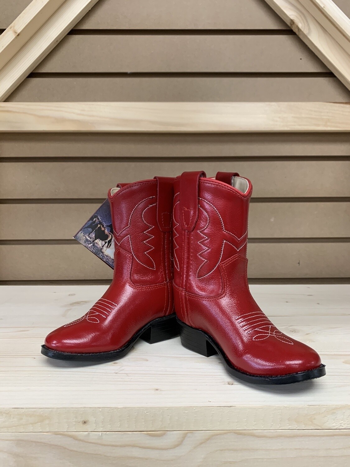 Cowboy Boots - Toddler Size 7, Colour: Red
