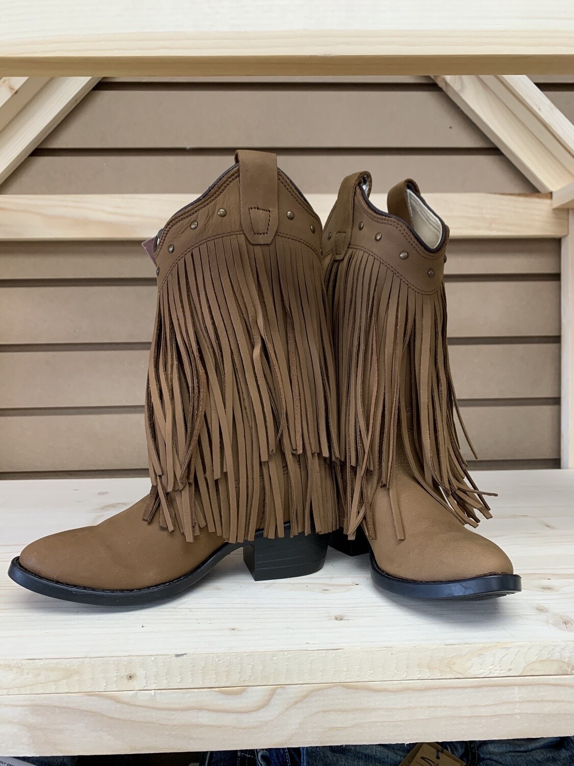 Cowboy Boots - Child Size 12, Colour: Brown Tassel