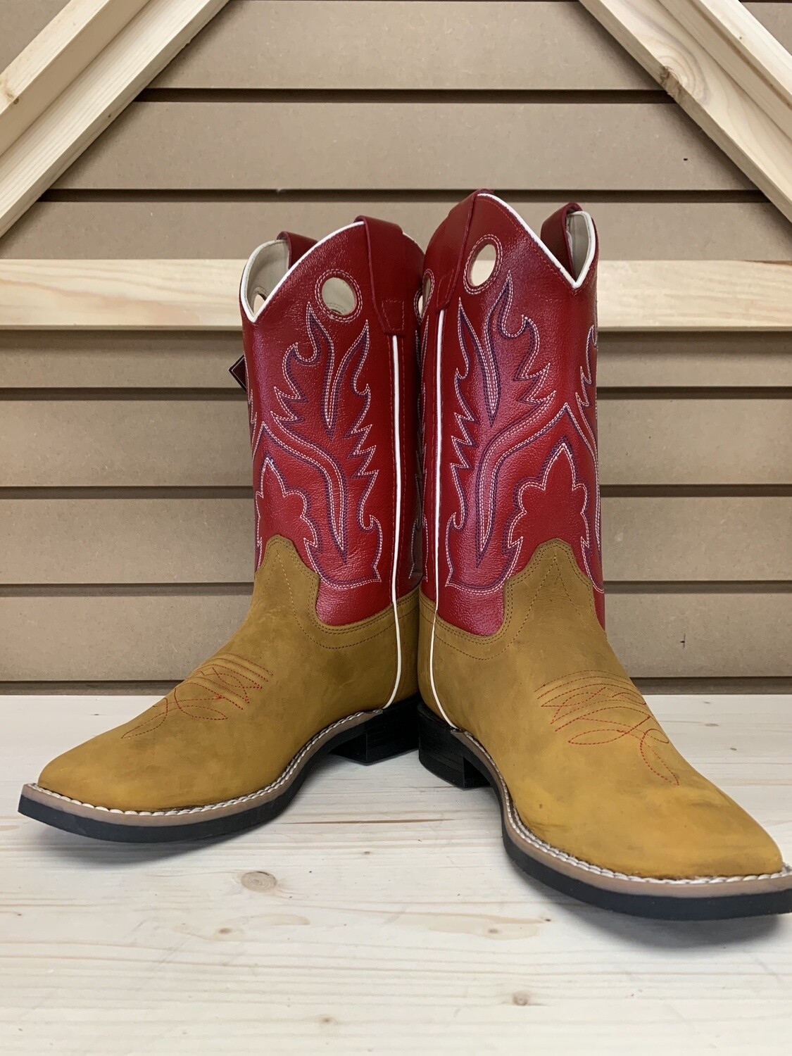 Cowboy Boots - Youth Size 4, Colour: Red &amp; Brown