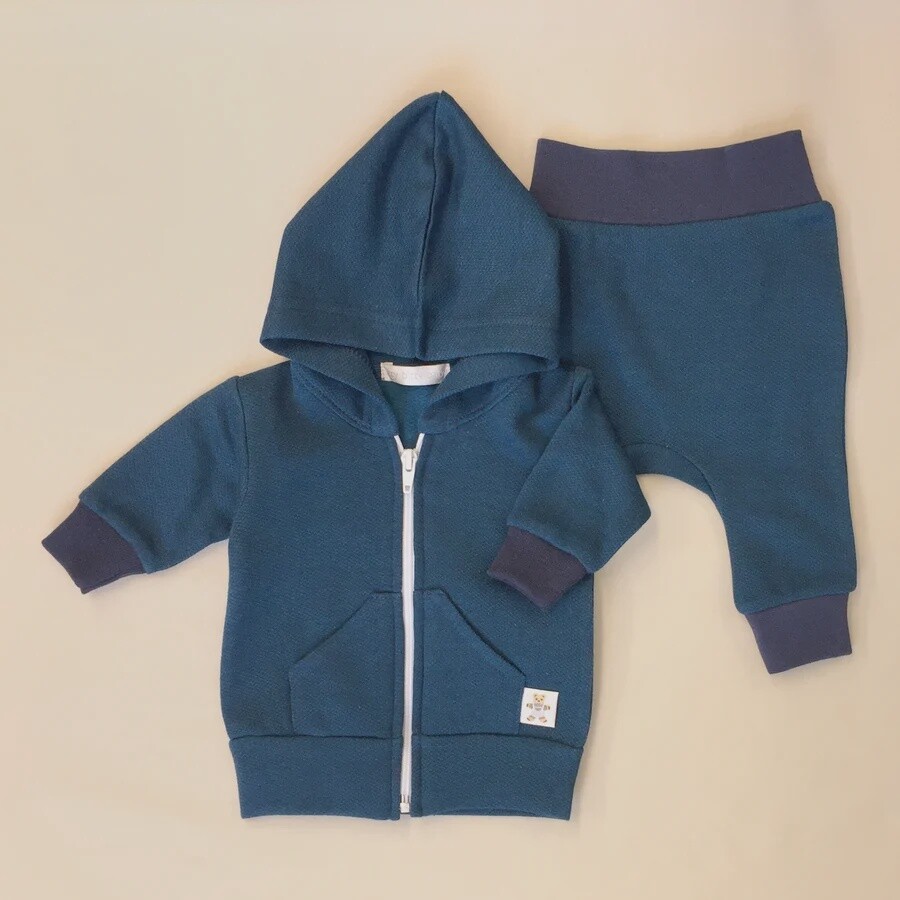 Itty Bitty Baby - Softspun Teal Jogger Set, Colour: Blue, Size: 1-3 month