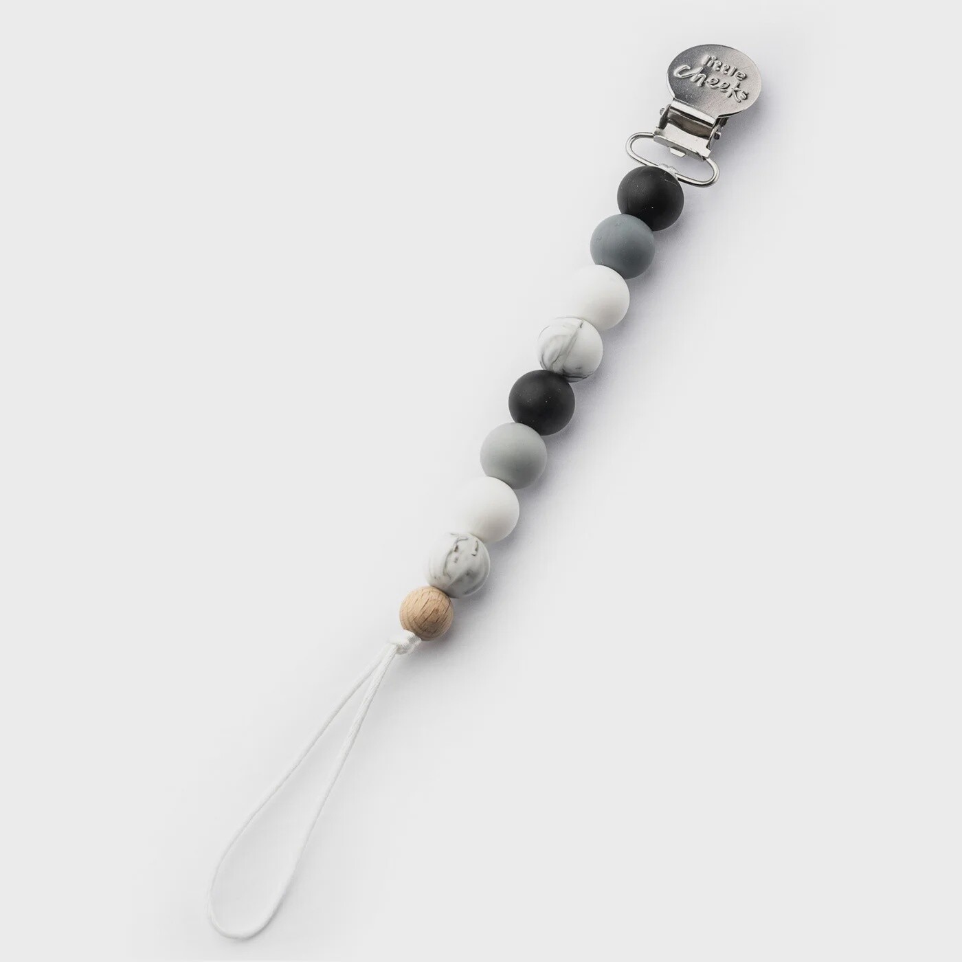 Little Cheeks - Soother Clips, Colour: Monochrome