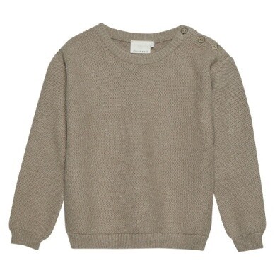 En-Fant Pullover Knit, Colour: Beige, Size: 2T