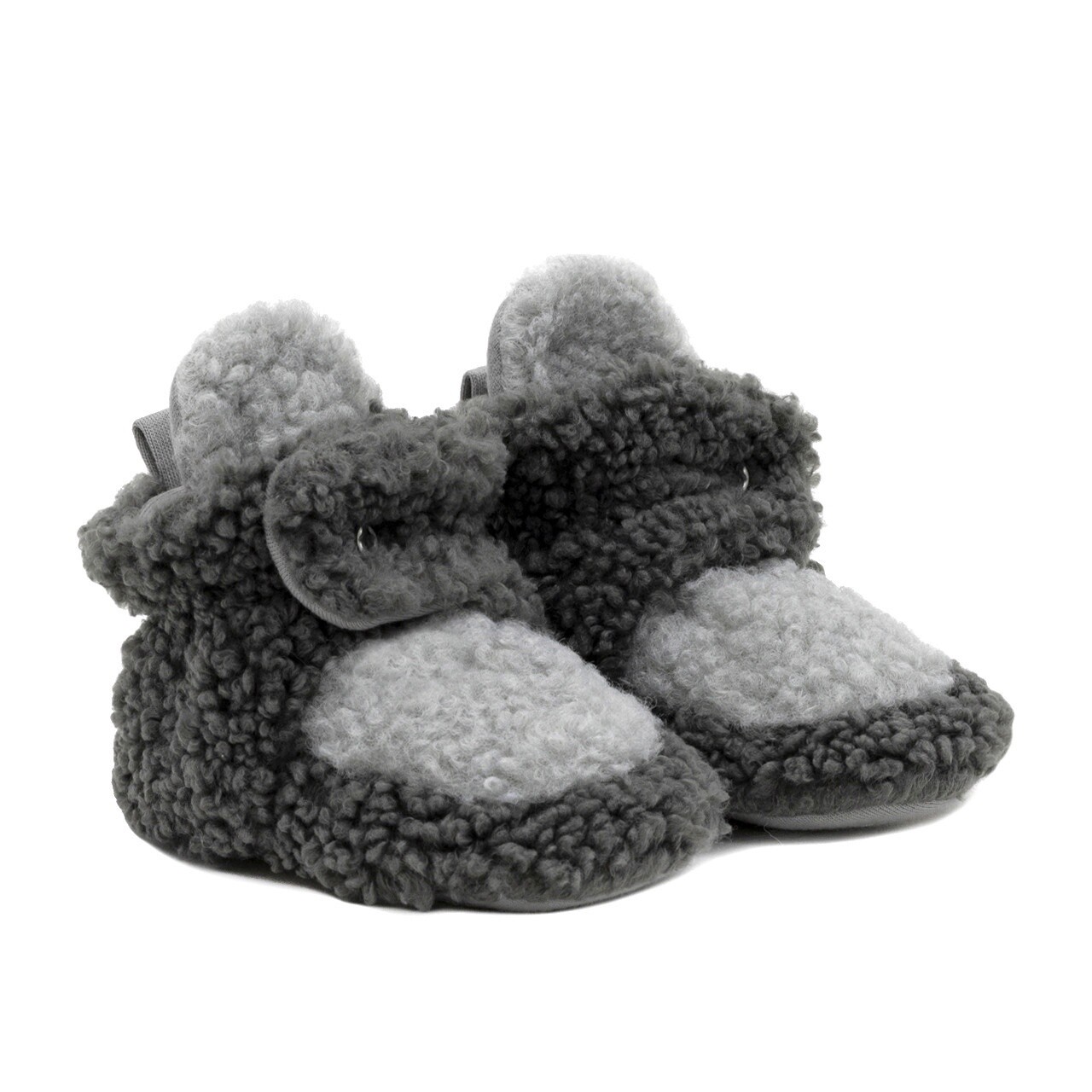 Robeez - Snap Bootie, Colour: Cozy Shae Charcoal, Size: 0-3 Months