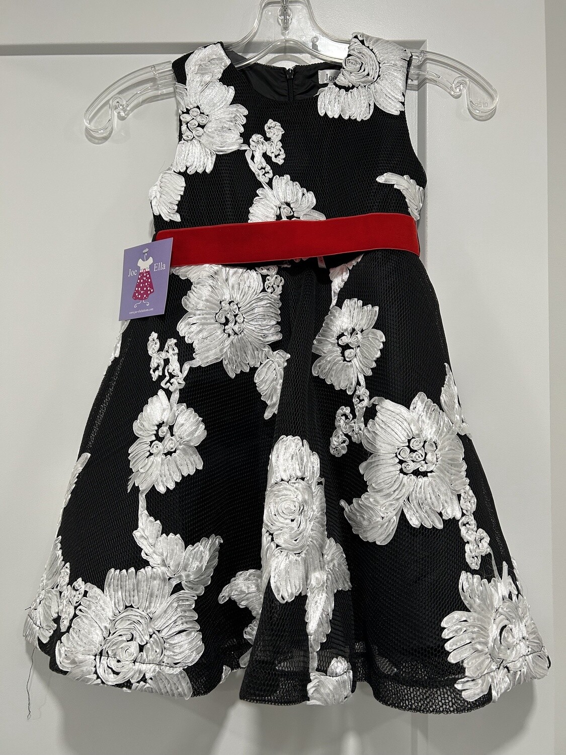 Special Occasion Dresses - Size 4, Colour: Black with White Flowers