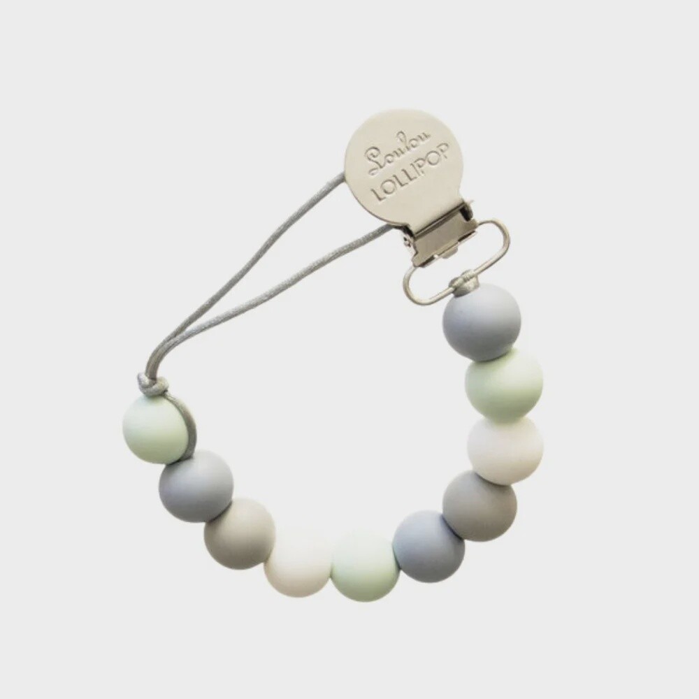 Loulou Lollipop - Pacifier Clip, Colour: Blue Mint