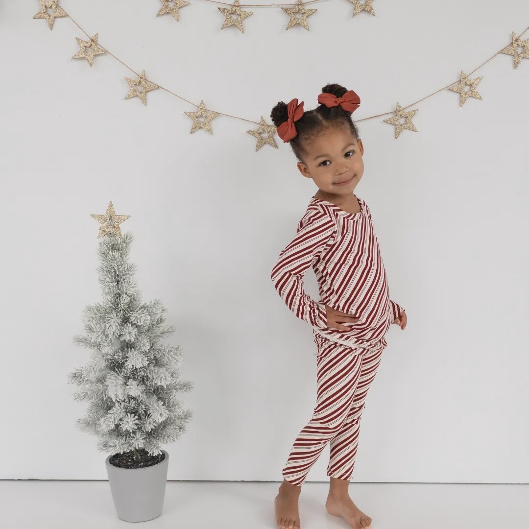 Little &amp; Lively - Candy Cane Long Sleeve PJs