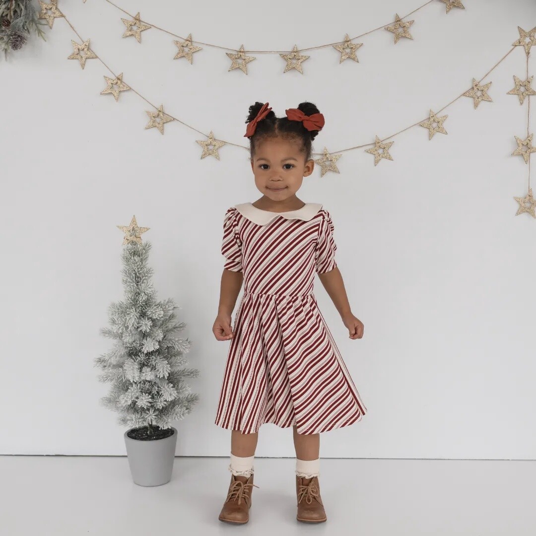 Little &amp; Lively - Penelope Dress in Candy Cane
