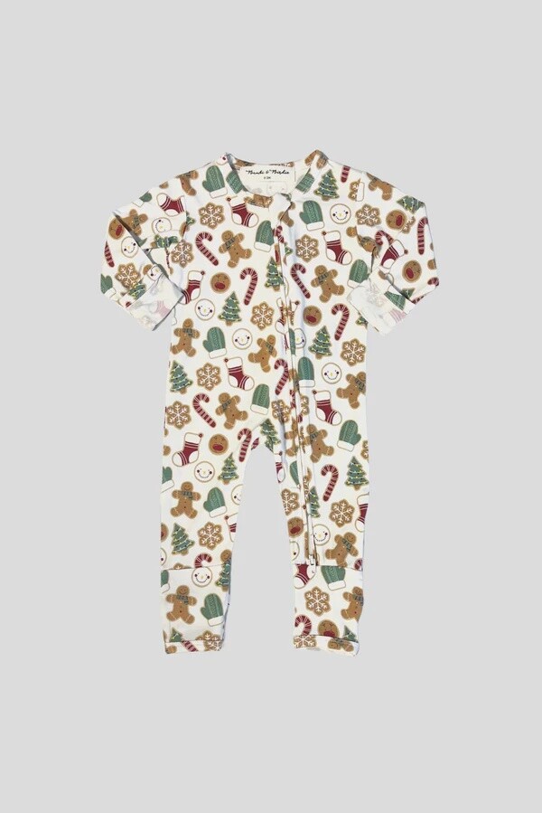 Bambi &amp; Birdie - Cookies Zipper Sleeper, Size: 0-3 Months