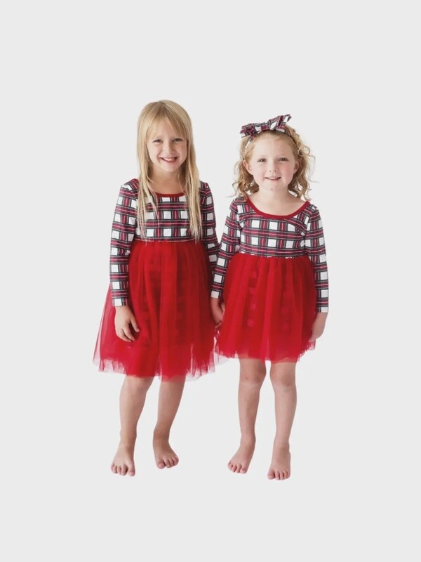 Lola &amp; Taylor Christmas Tule Dress