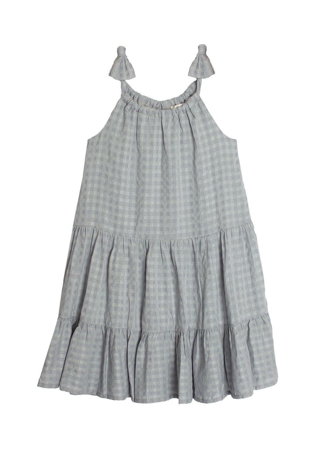 Mabel &amp; Honey - Blue Checkmate Dress